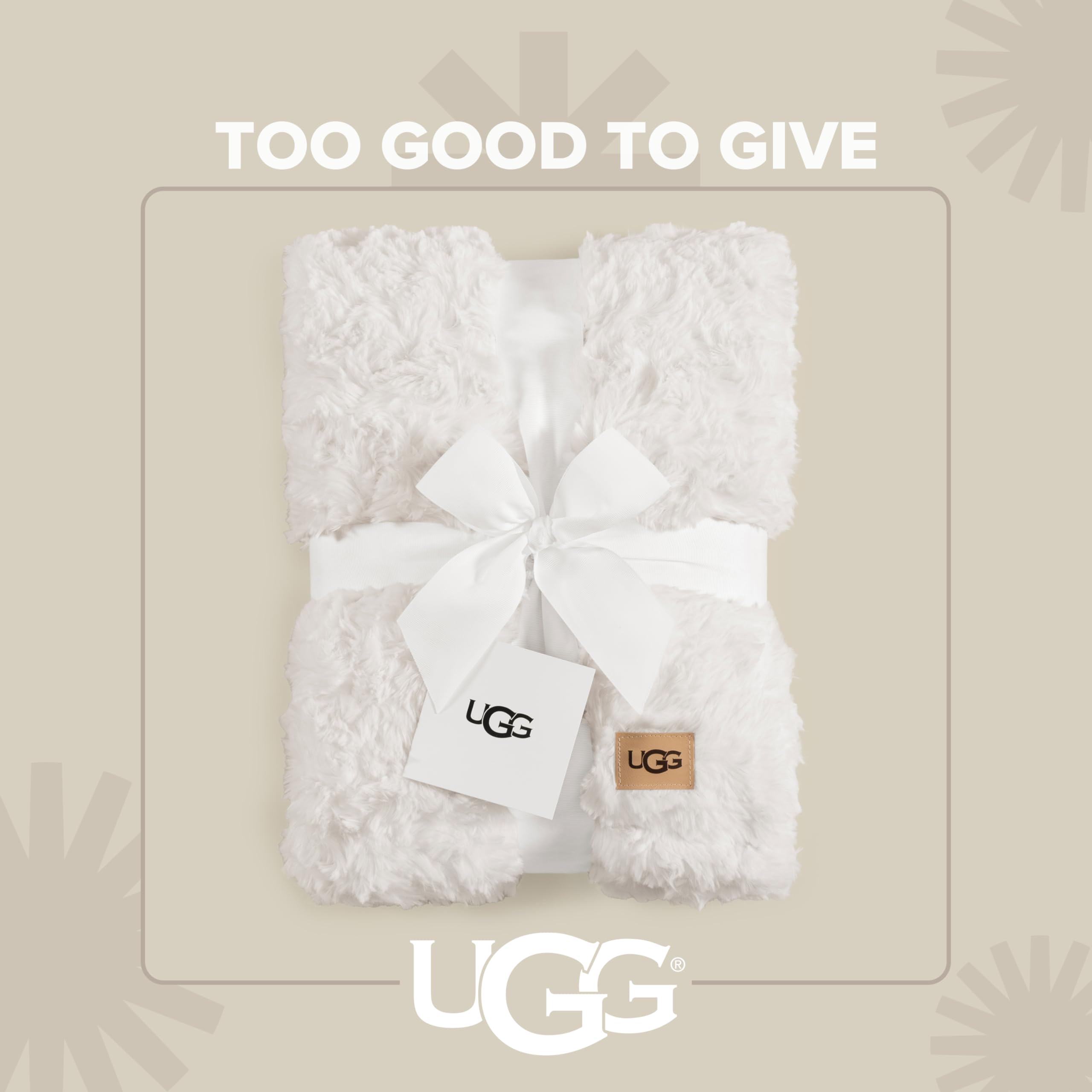 UGG Adalee hypoallergenic faux fur fabric offers gentle, skin-friendly comfort.