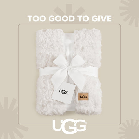 UGG Adalee hypoallergenic faux fur fabric offers gentle, skin-friendly comfort.