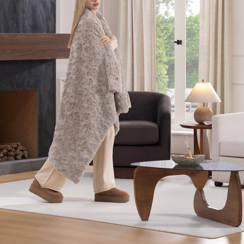UGG Adalee double-sided design adds versatile texture to living room