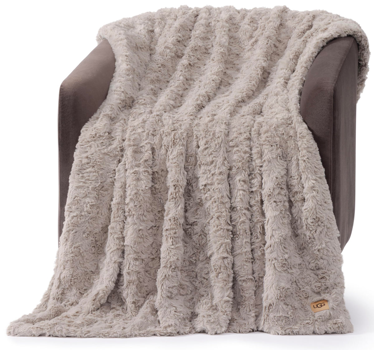UGG Adalee throw with wave texture enhances couch decor and warmth