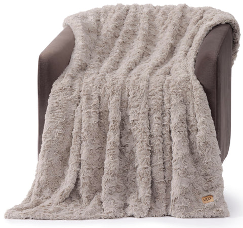 UGG Adalee throw with wave texture enhances couch decor and warmth