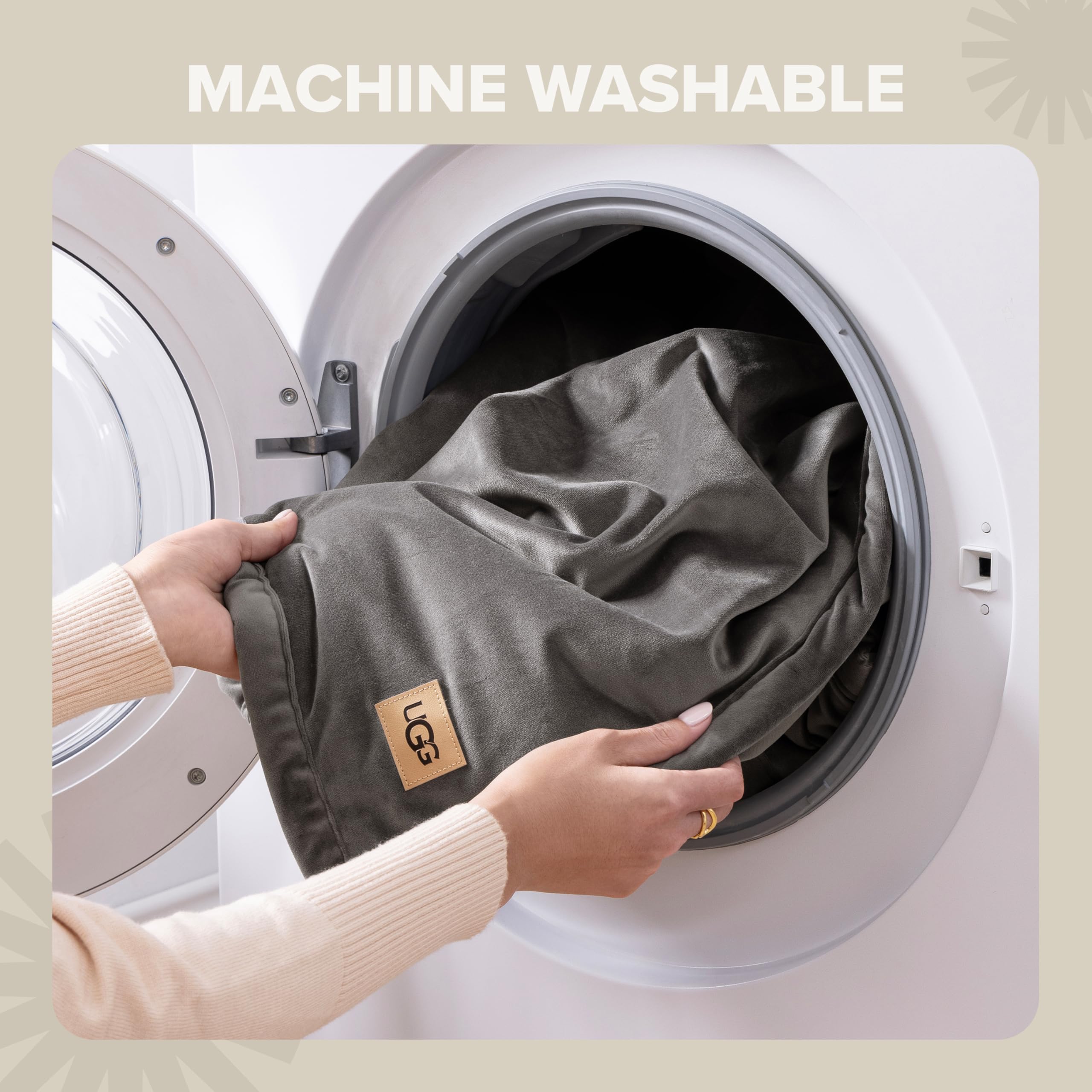 UGG Bliss Throw Blanket care instructions for machine wash