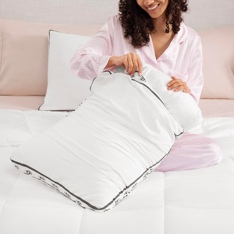UGG Devon 18x26 standard pillow fits standard pillowcases for easy bedding.