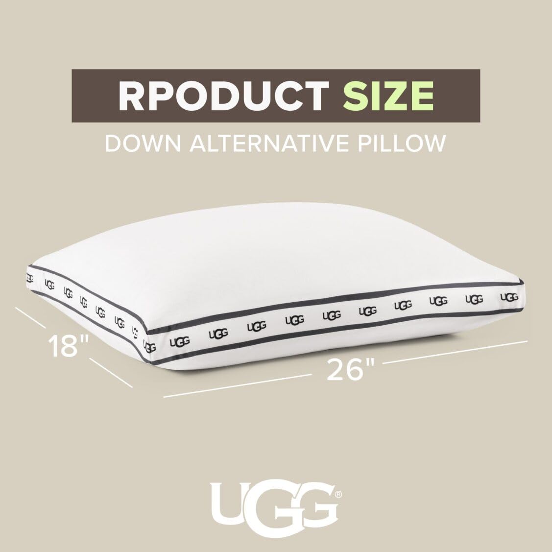 UGG Devon pillow adds a luxurious look to any bedroom setting.