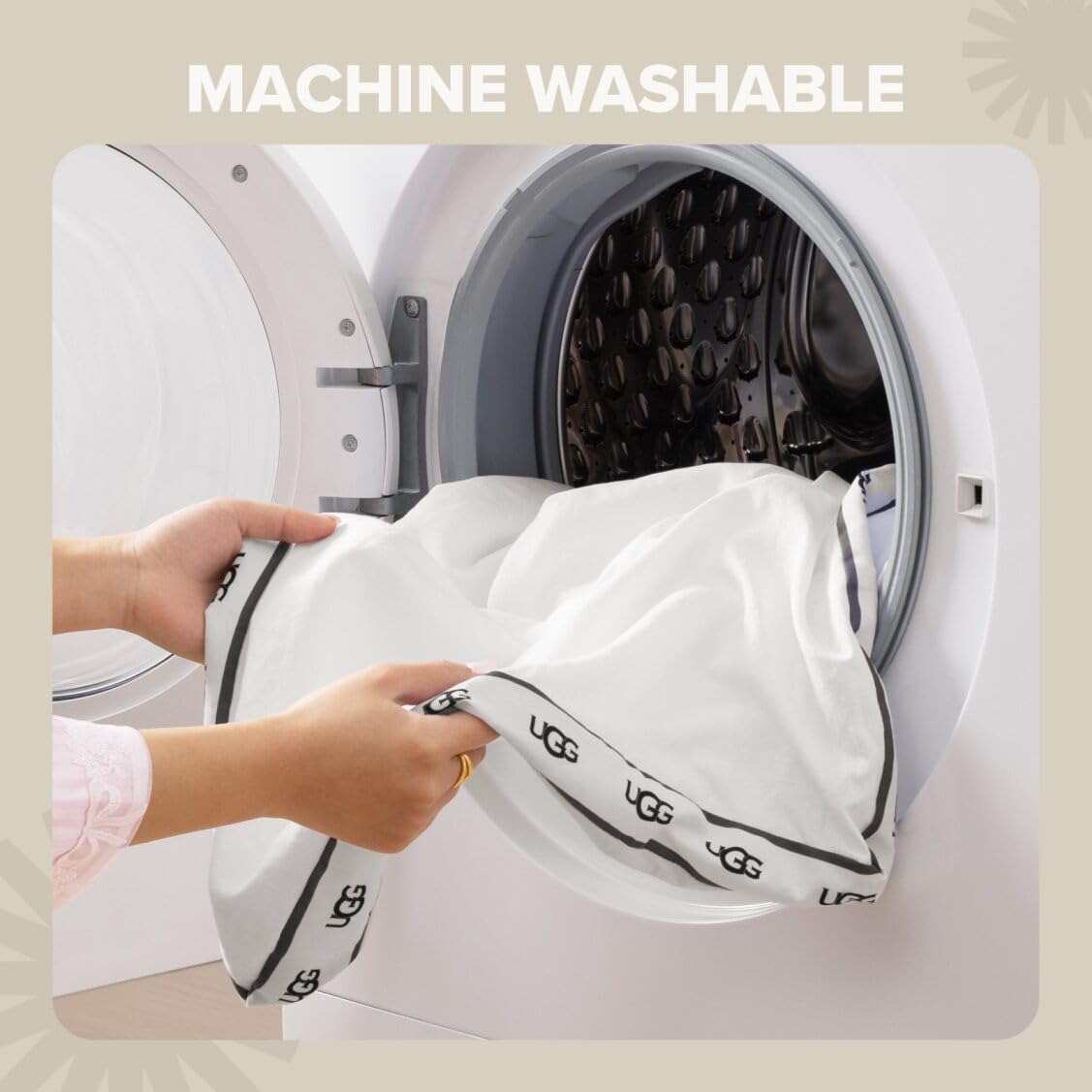 UGG Devon removable cover machine-washable for easy maintenance.