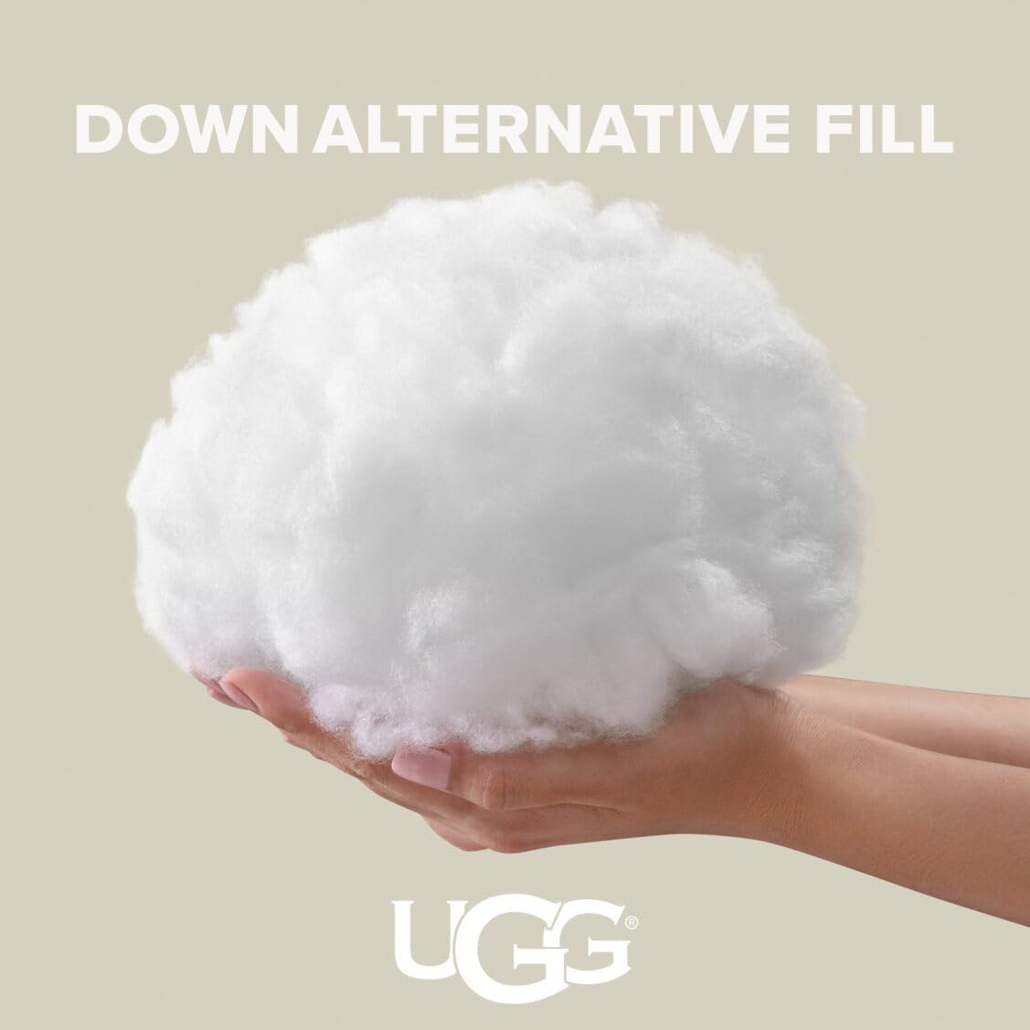 UGG Devon pillow offers medium-firm support for all sleep positions.