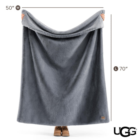 UGG Euphoria fuzzy throw on chair, elevates teen room decor.