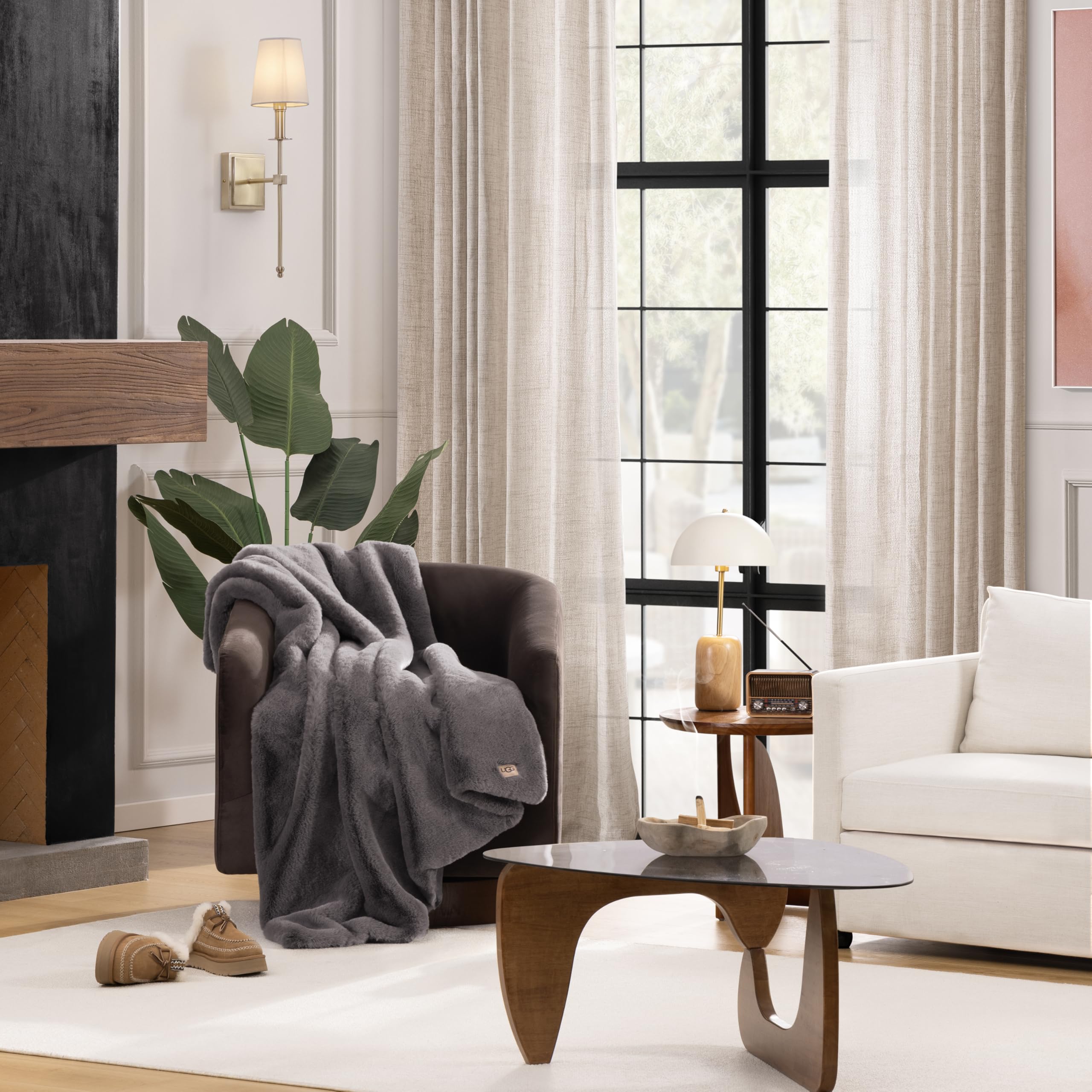UGG Euphoria throw reverse soft backing offers versatile styling on sofa or bed.