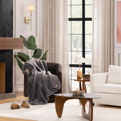 UGG Euphoria throw reverse soft backing offers versatile styling on sofa or bed.