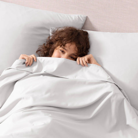 Machine washable care instruction for the UGG Hedi King Sheet Set
