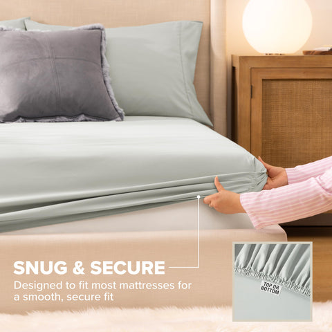 UGG Hedi fitted sheet with 16-inch pockets securing fit.