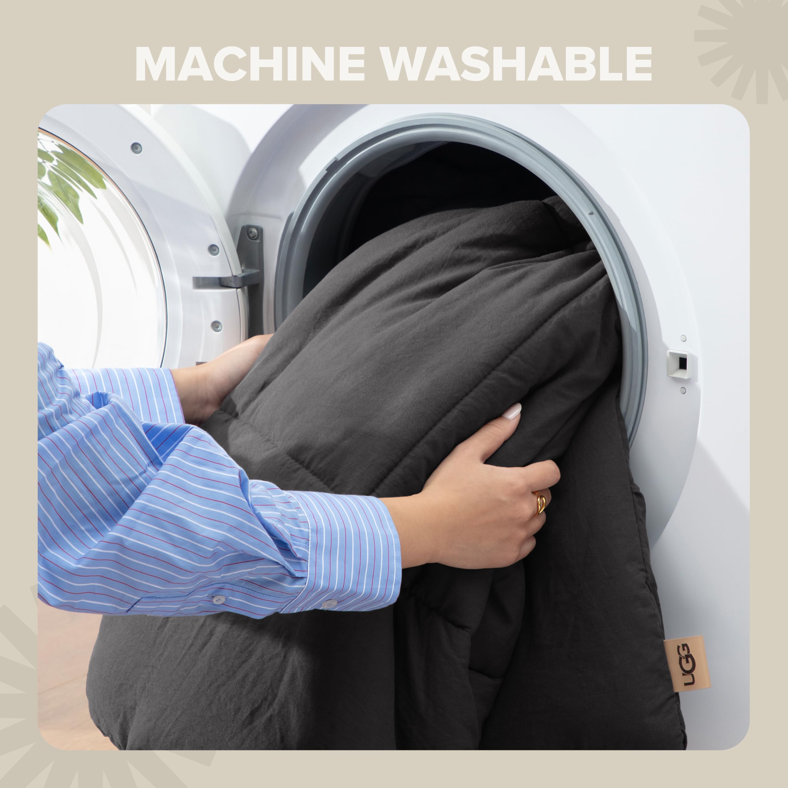 UGG Leonora machine washable for easy cleaning and care.