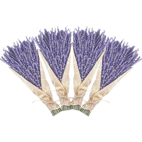 Uieke four-pack dried lavender bundles ready for elegant home display and fragrance