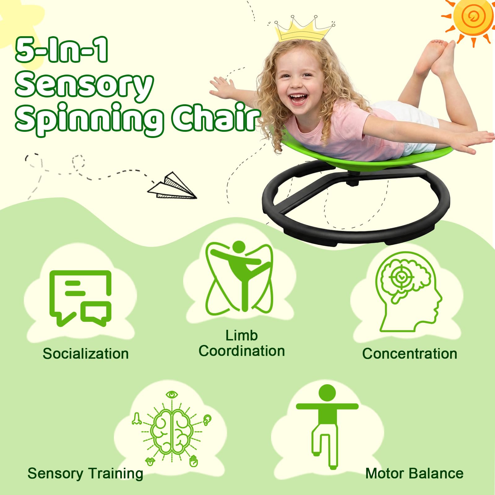 UIIKOLB chair with non-slip feet ensuring wobble-free safety