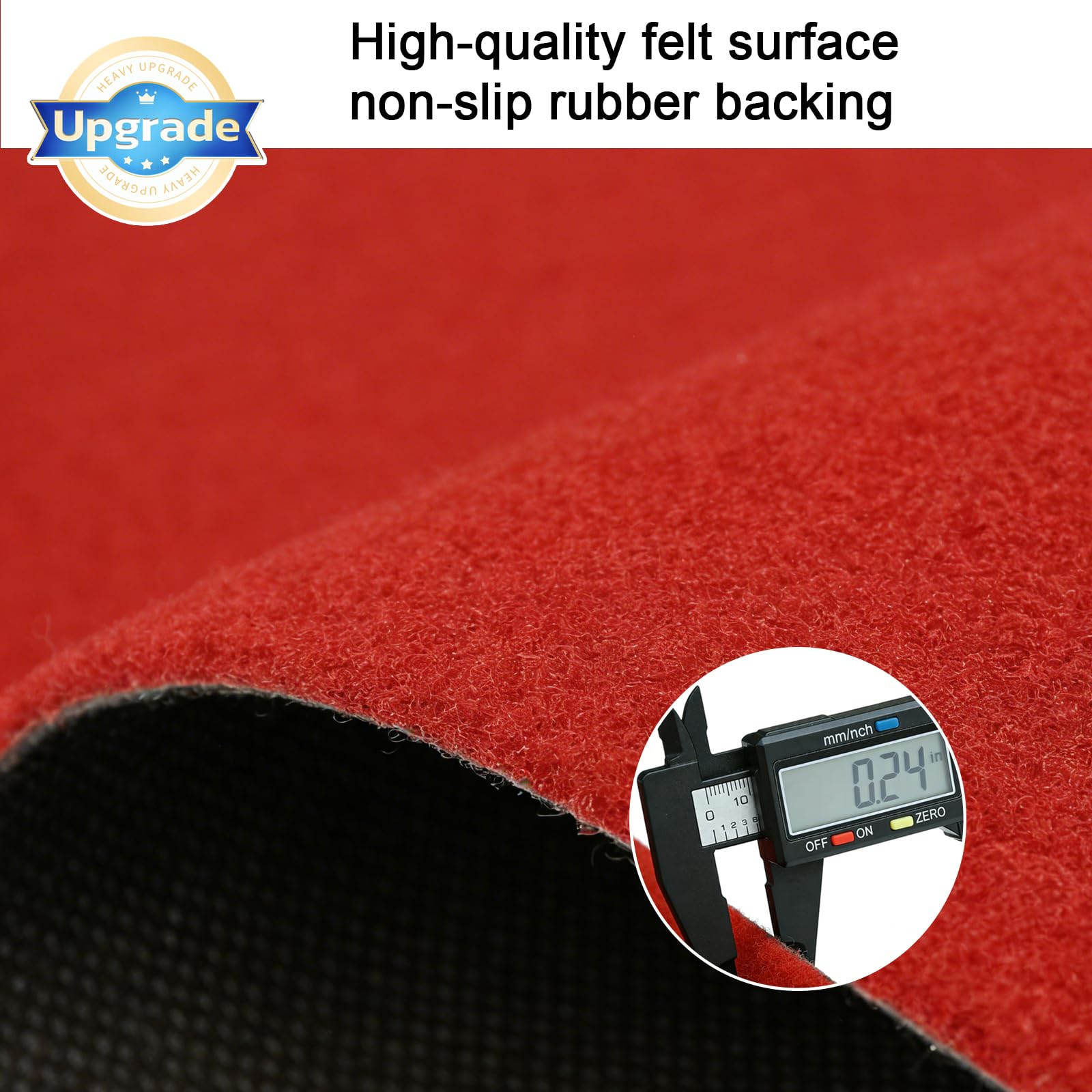 Uimiduosoy non-slip TPR bottom keeps the carpet steady on diverse surfaces.