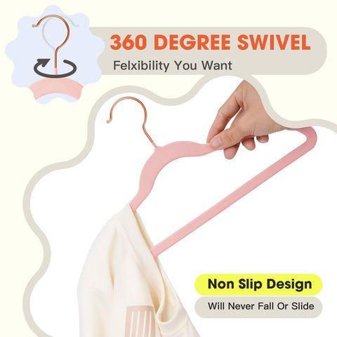 Uinicor Kids Hangers heavy-duty ABS plastic for durable daily use.