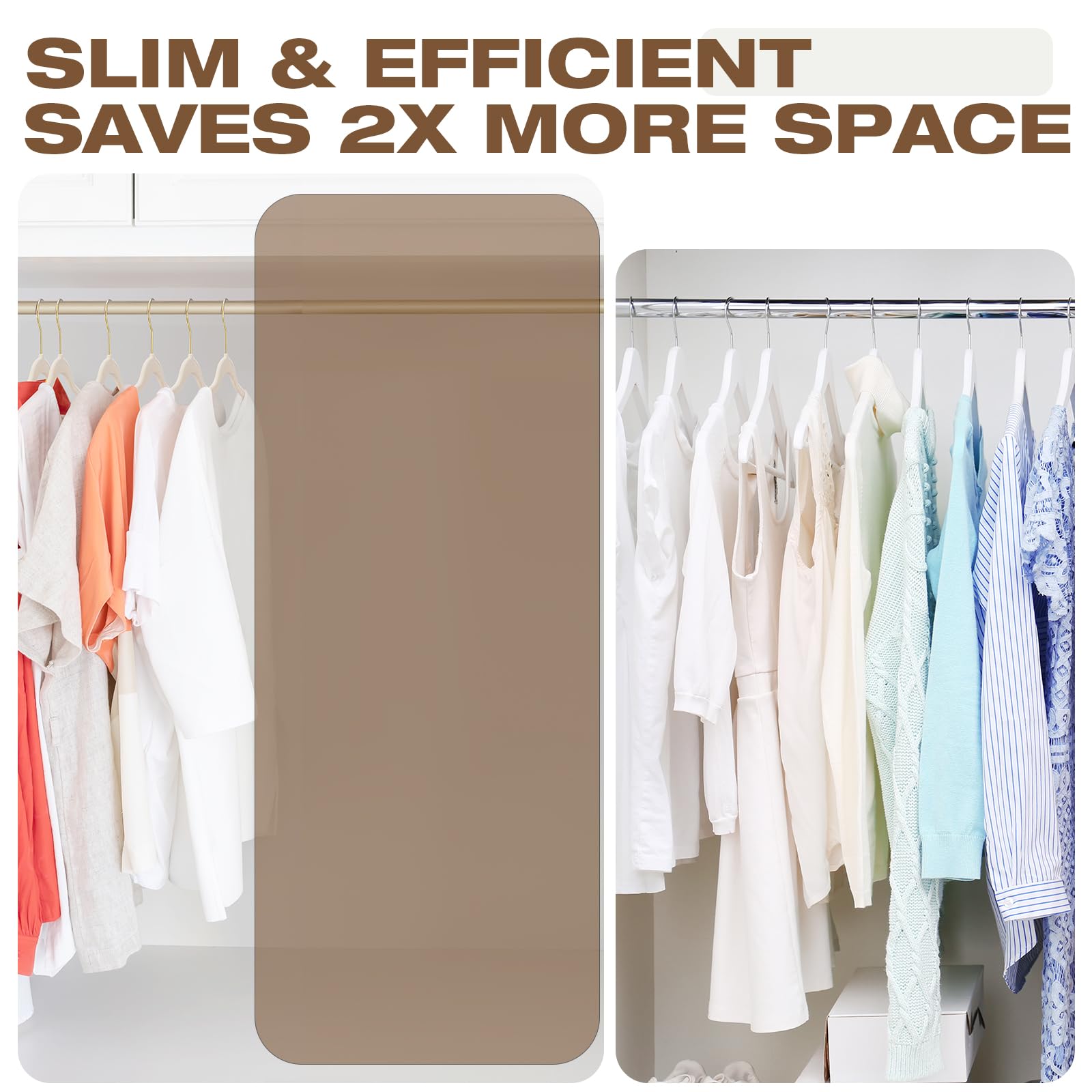Uinicor beige velvet hanger pack shown for versatile outfits and accessories.