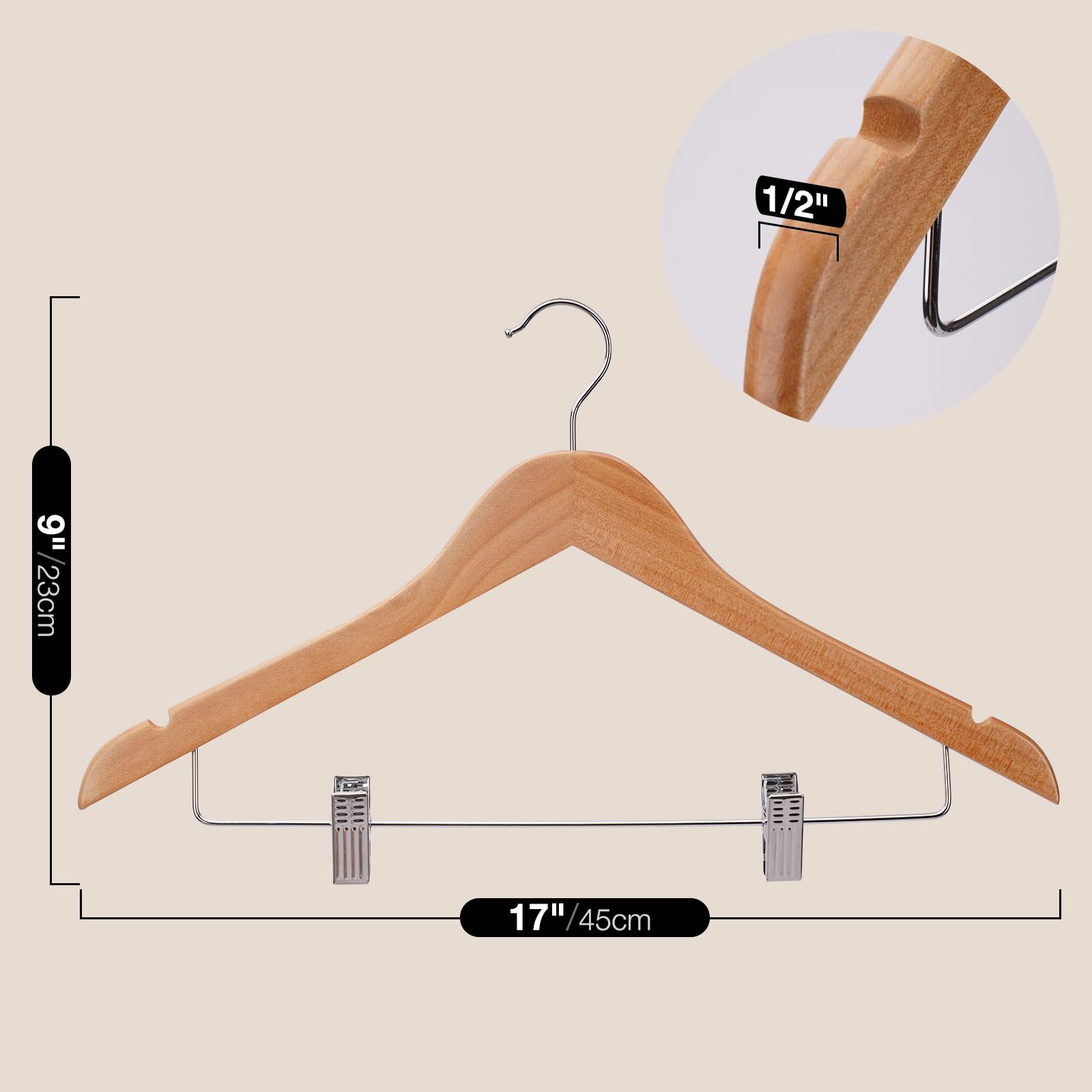 Two-in-one design for pairing outfits on a single hanger