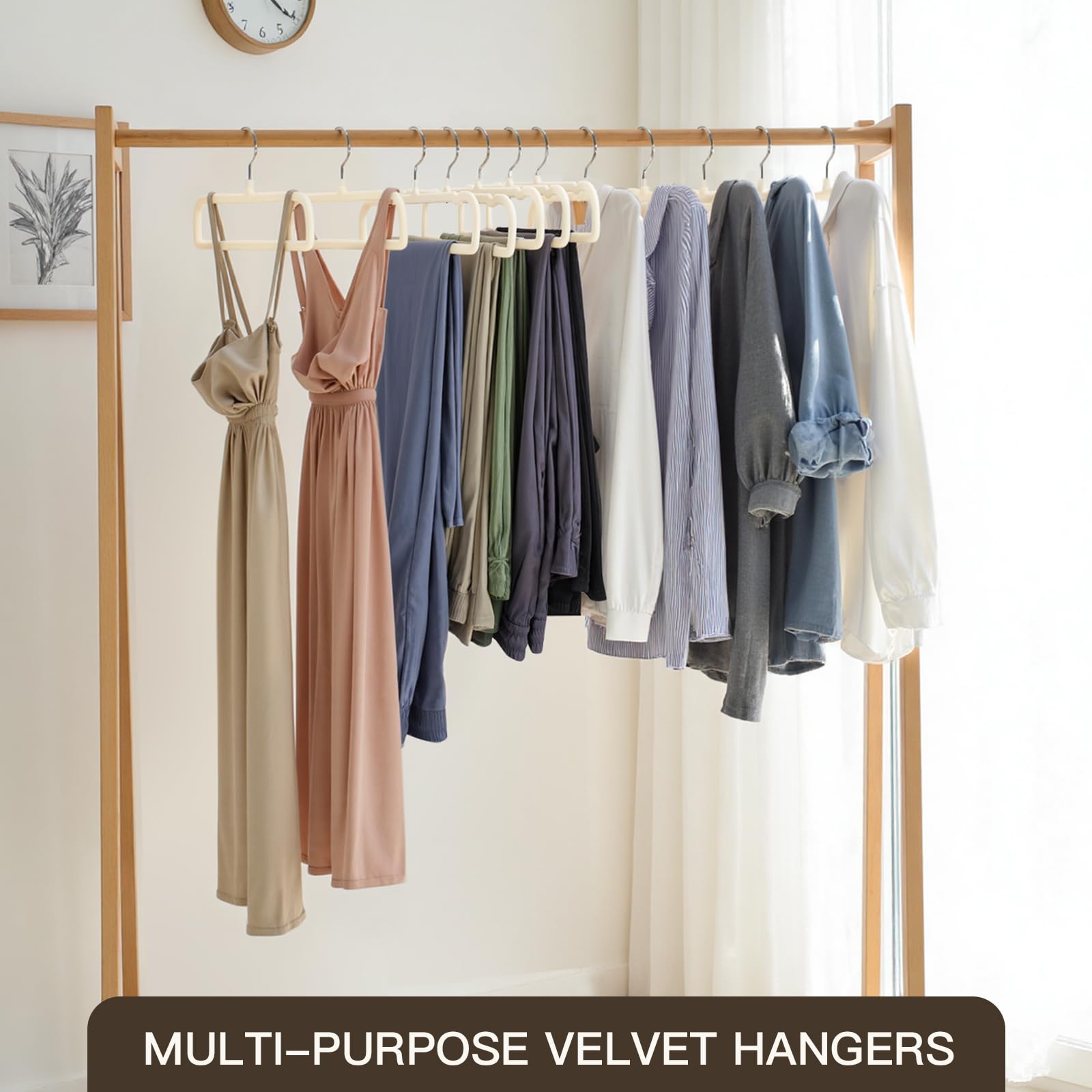 Uinicor versatile velvet hangers suit dresses, tanks, coats, and scarves