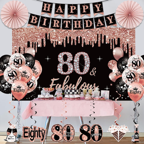 Uiorgui 80th birthday balloons bring color and celebratory energy to any venue.