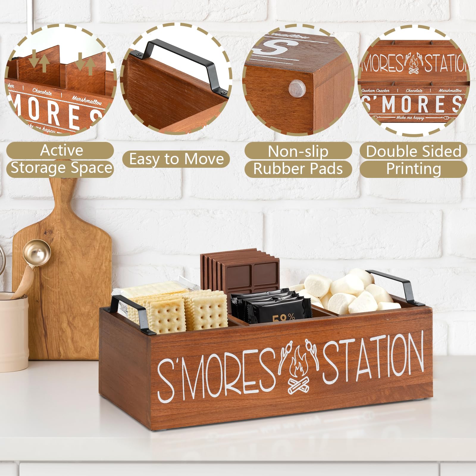 Uipame gift-ready smores kit suitable for camping trips and family gatherings.