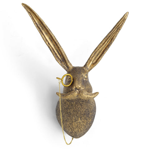 UITWMKTG gold animal head wall decor front view for elegant living room decor