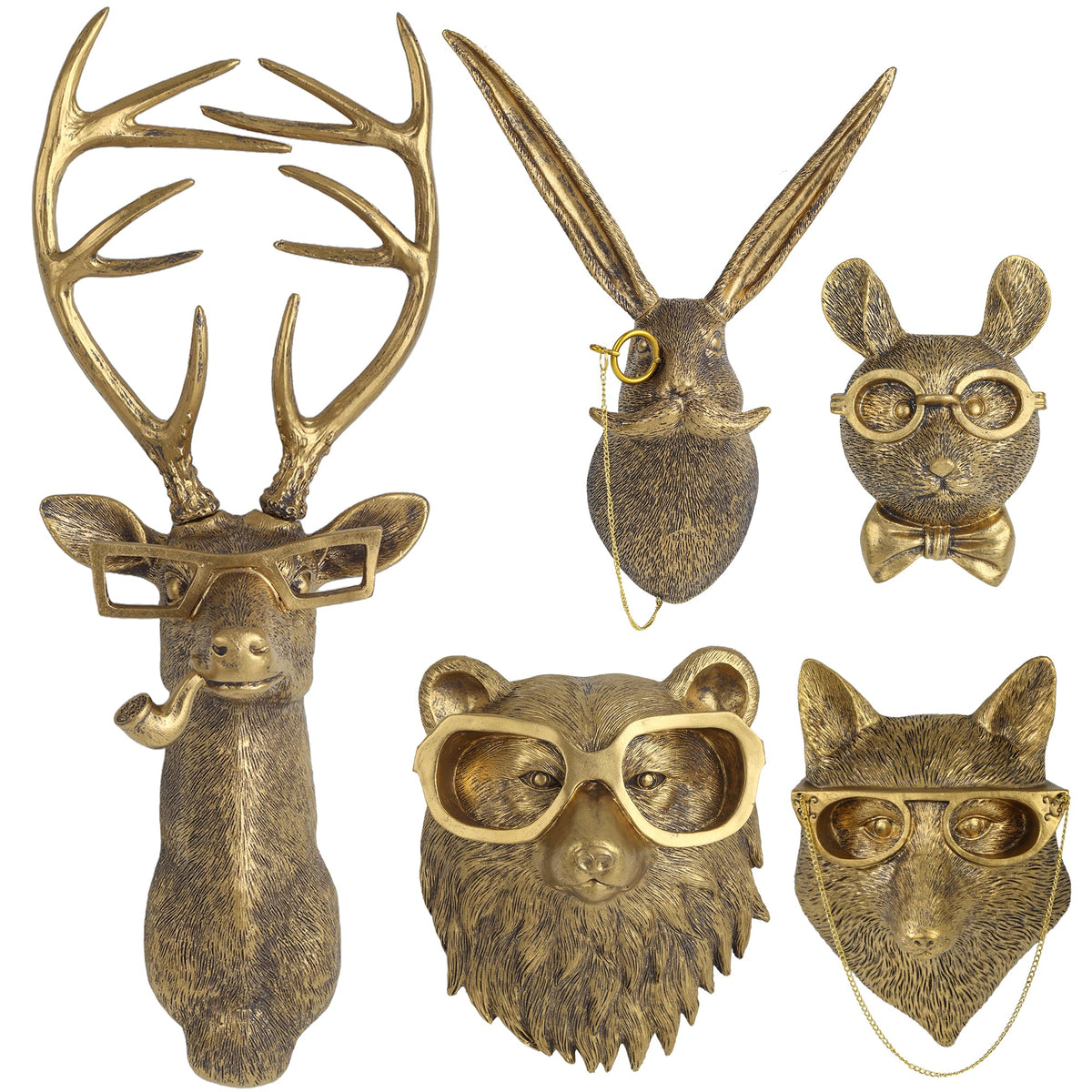 UITWMKTG rabbit ears wall decor for a playful modern space.