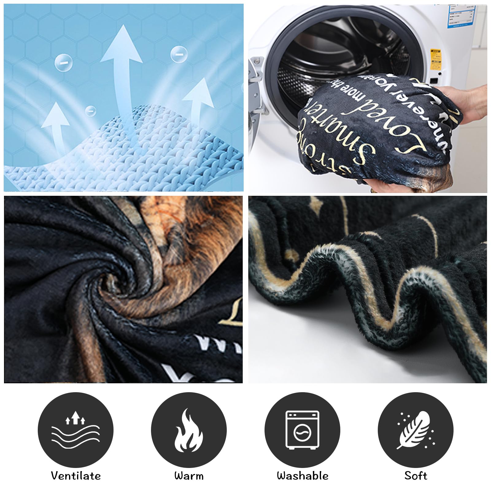 Ujifuis easy-care blanket is machine washable and durable.