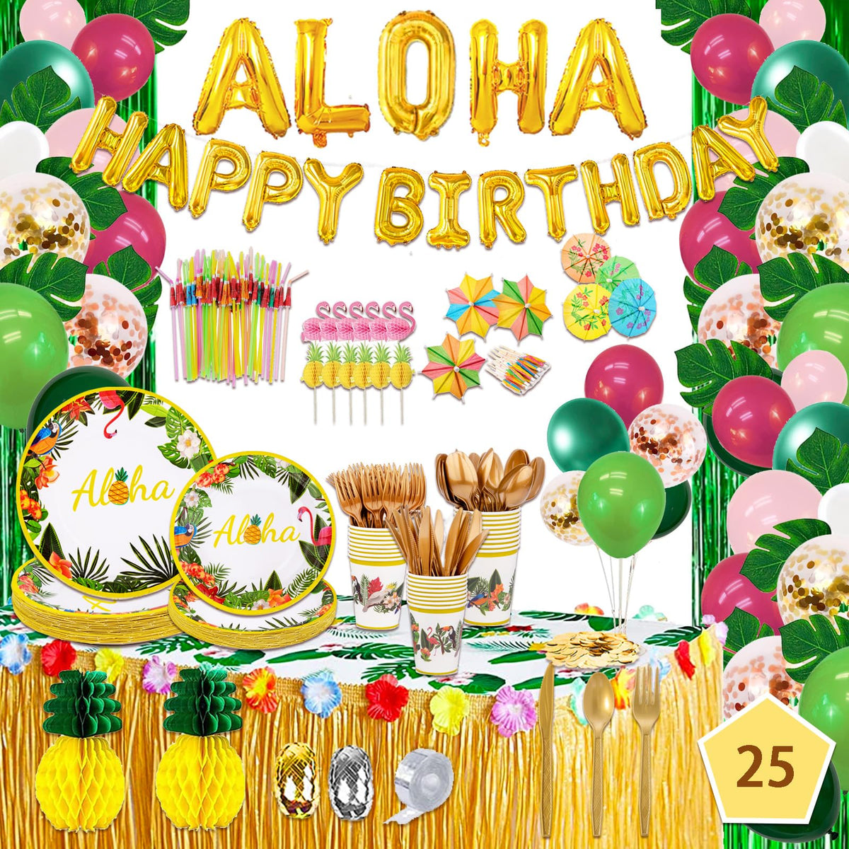 UJoyant 323 Luau banner to boost tropical party vibes at the entrance