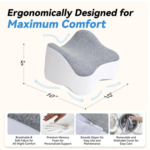 UJPFEO knee pillow supports post-surgery recovery and pregnancy comfort