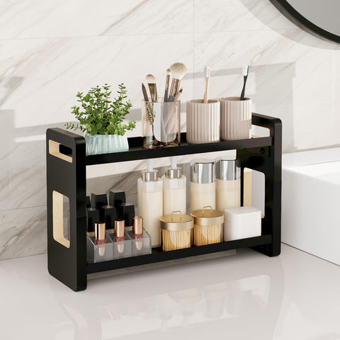 UJQSUN Cologne organizer for men on bath shelf for easy access
