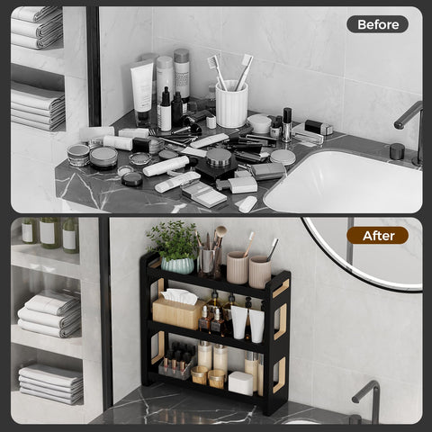 UJQSUN Cologne organizer for men keeps bottles visible and easy to grab
