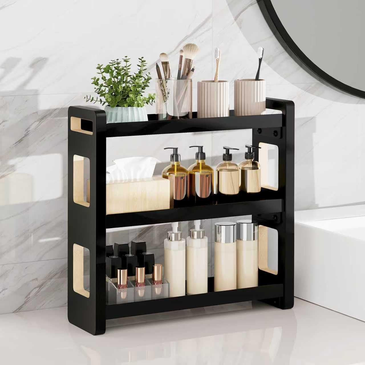 UJQSUN kitchen spice rack organizer neatly stores jars for quick cooking