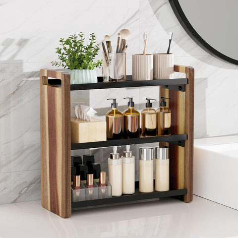 UJQSUN spice rack organizer for cabinet keeps jars in view.