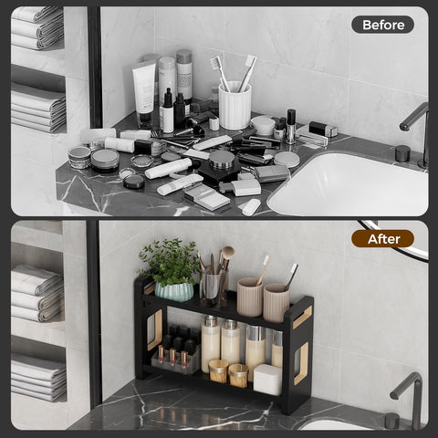 UJQSUN spice rack organizer inside cabinet keeping spice jars visible