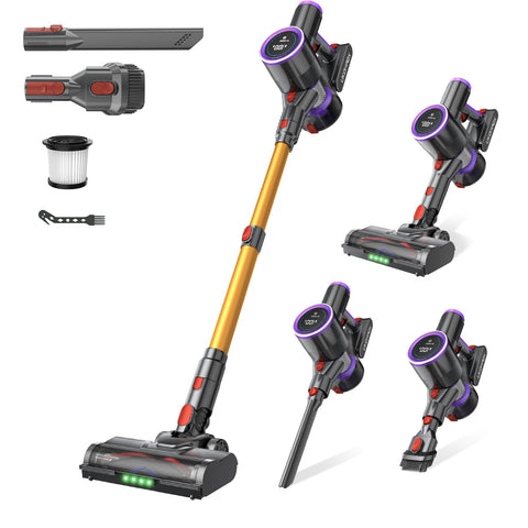 UKDMROX cordless vacuum shows powerful suction on hardwood floor
