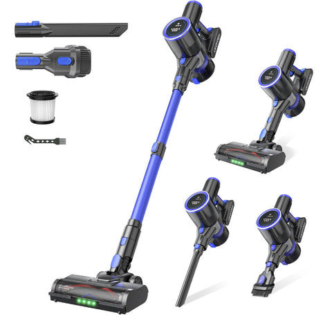 UKDMROX cordless vacuum cleaner 550W front view for quick everyday cleaning