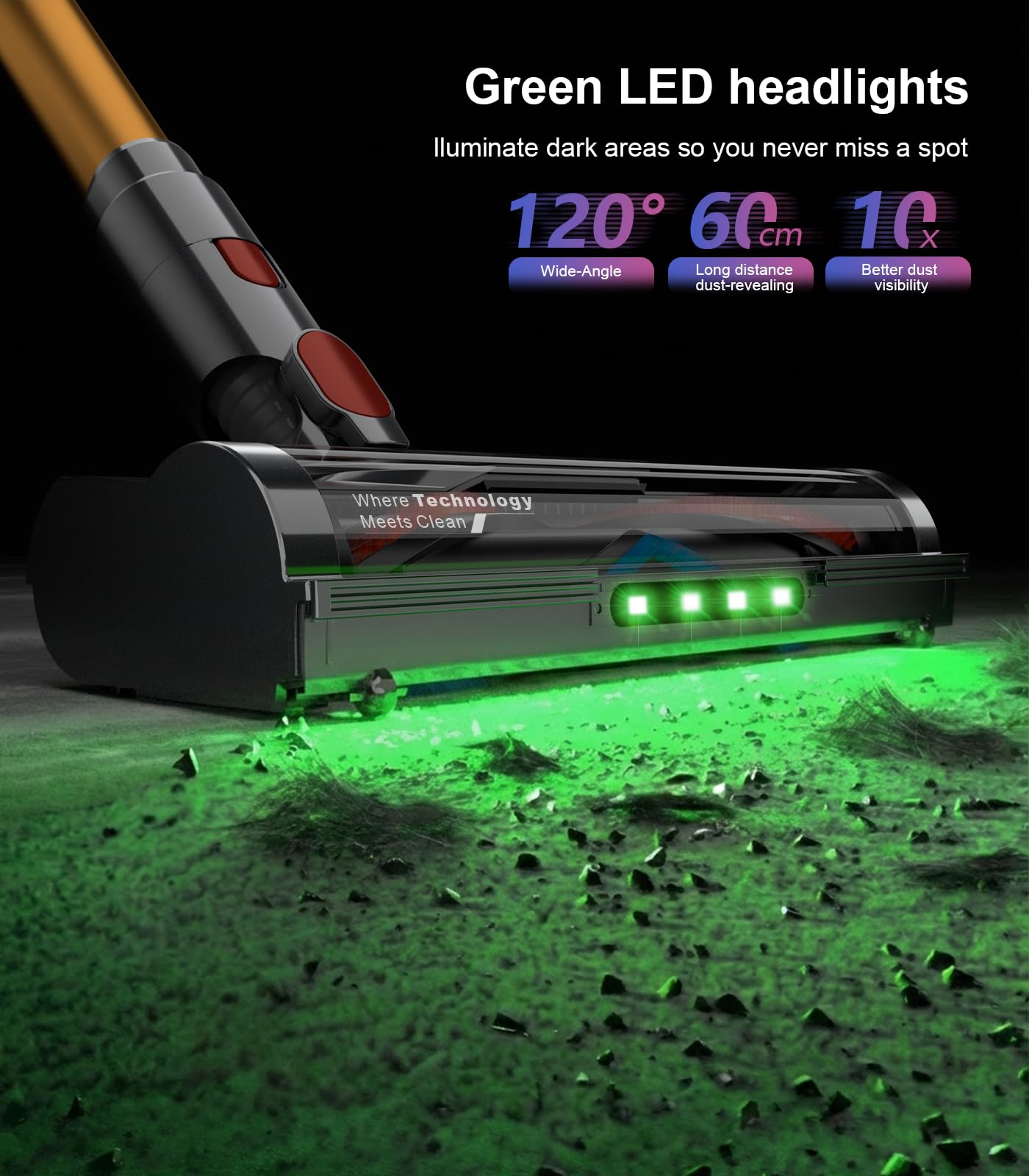 UKDMROX touch screen controls simplify mode adjustments during cleaning