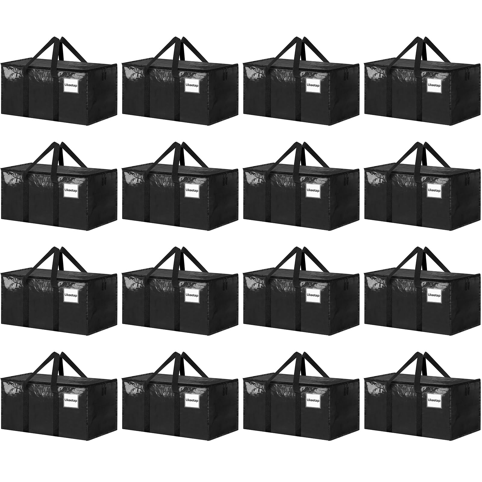 Ukeetap moving bags top opening for easy loading.