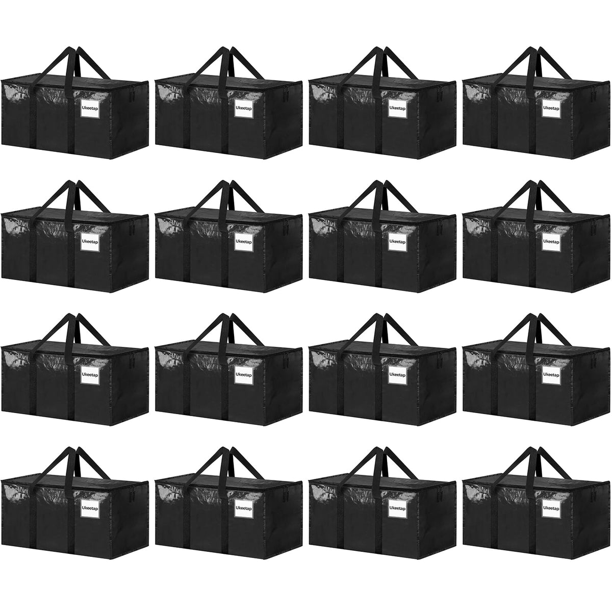 Ukeetap moving bags top opening for easy loading.