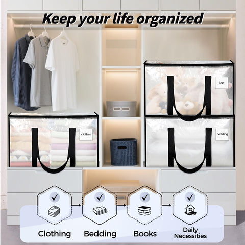 Ukeetap moving bags foldable storage design saves space when not in use.
