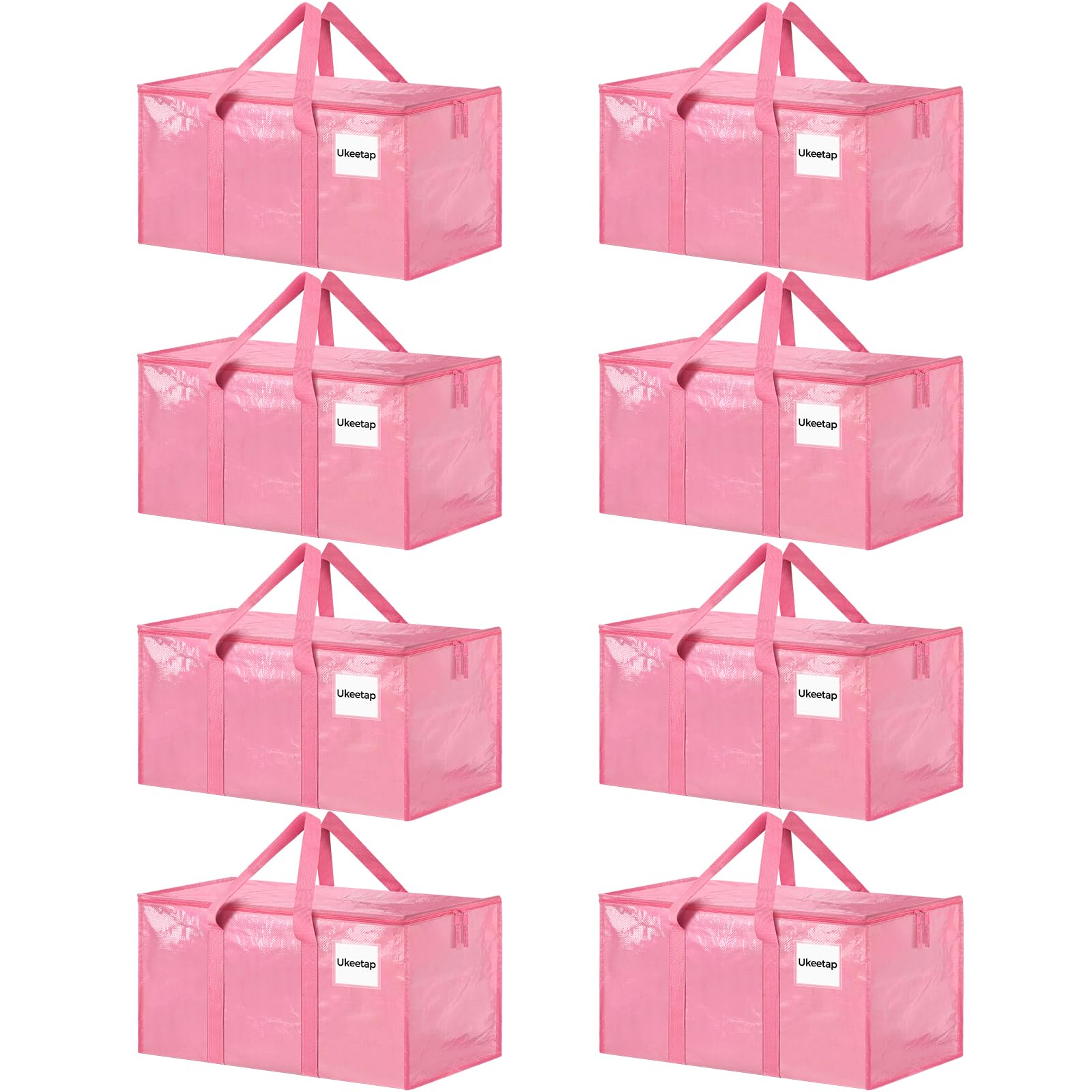 Ukeetap pink extra-large moving bags ready for spacious packing