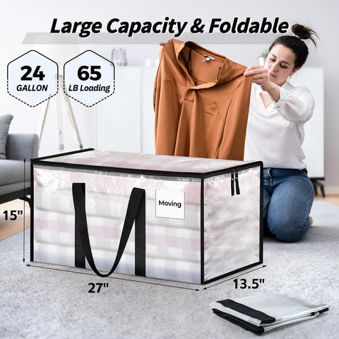 Ukeetap moving bags top opening enables quick packing and unloading.
