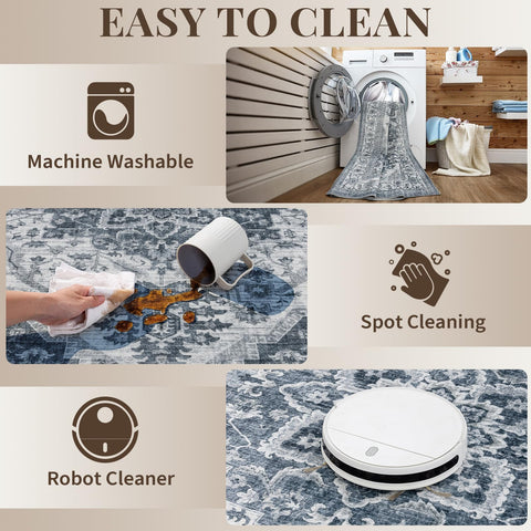 UKISS foldable rug easily stores away when not in use