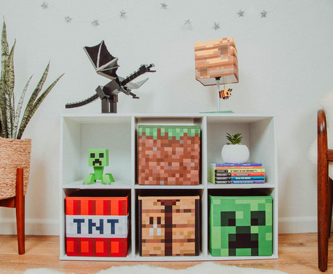 Ukonic Minecraft storage closet organizer for clothing and toys