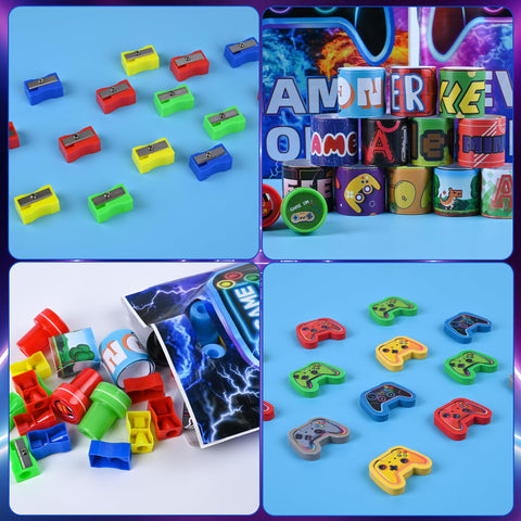 Ulema video game stamps add fun to crafts, homework, and greeting projects