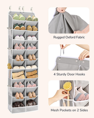 ULG easy-access deep pockets let you grab shoes from the top