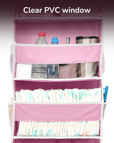 ULG over door organizer front with clear window for quick viewing