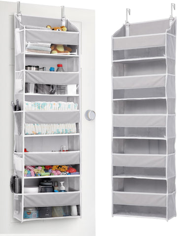 ULG over-door organizer front view with clear window and five large pockets