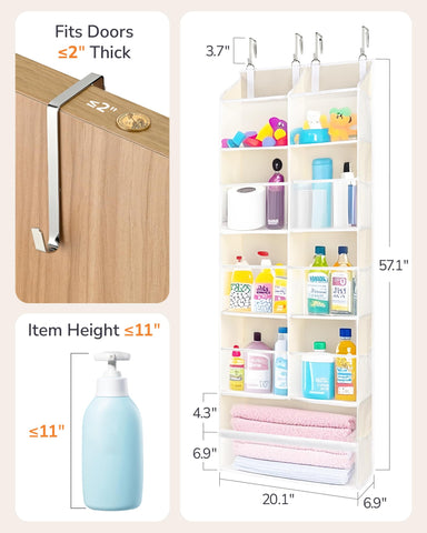 ULG pantry organization use-case with accessible door-hanging storage.